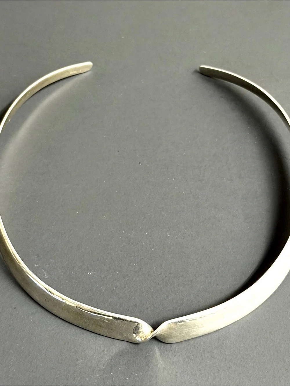 925 SS Minimalist Collar Choker Necklace 16” 38 grams